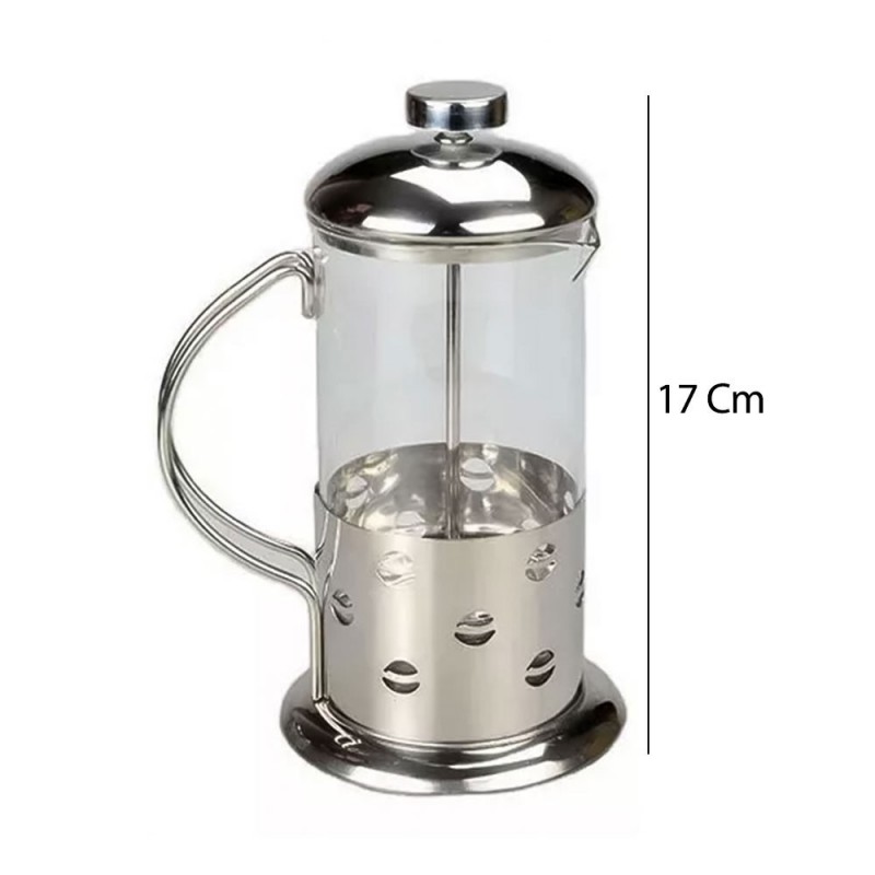 Cafeteira Francesa 350ml Em Inox Serve 4 Xícaras