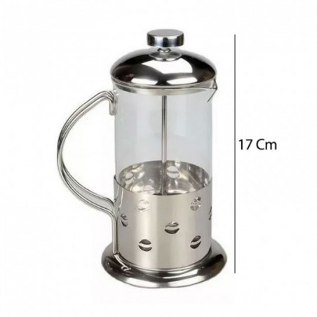 Cafeteira Francesa 350ml Em Inox Serve 4 Xícaras