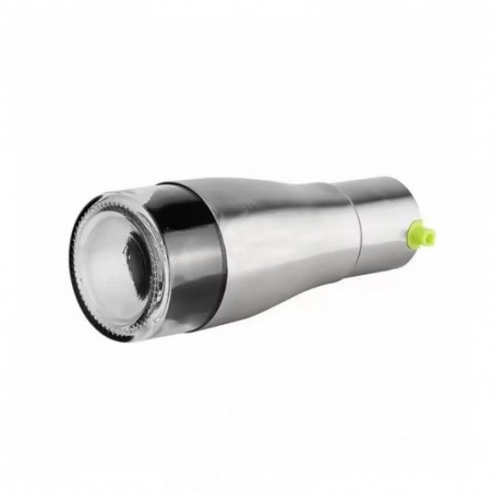 Galheteiro Sleek De Vidro E Inox 320ml Porta Azeite E Oléo