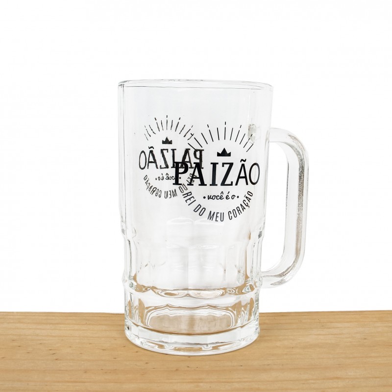 Caneca De Vidro Paizão 350ml Para Cerveja E Chopp
