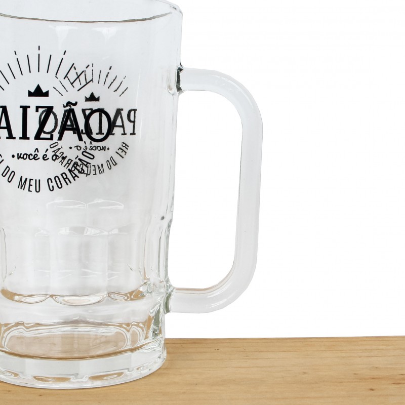 Caneca De Vidro Paizão 350ml Para Cerveja E Chopp