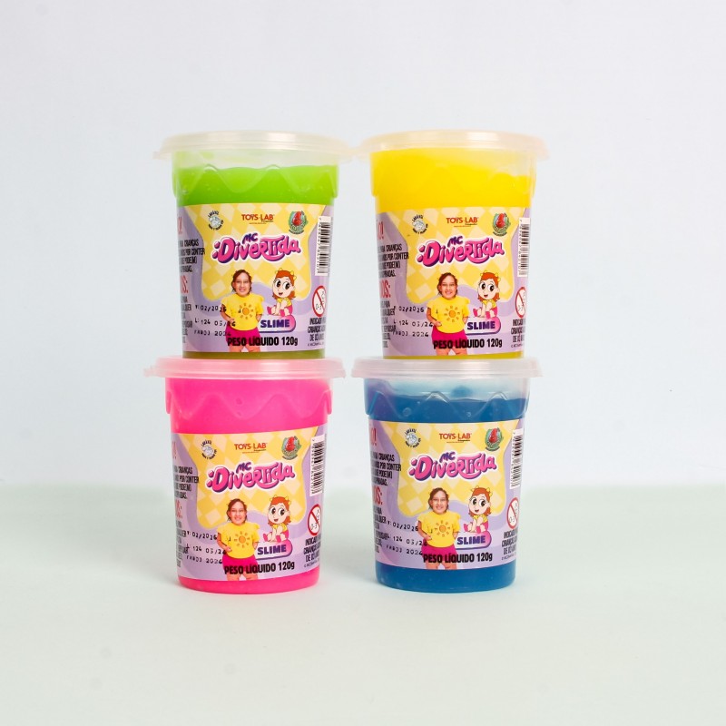 Geleca Gelástica Mc Divertida Pote 120G Infantil