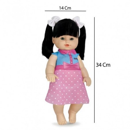 Boneca Maju Beauty Salon Cabelo Preto Brinquedo Infantil