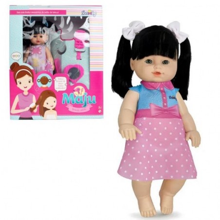Boneca Maju Beauty Salon Cabelo Preto Brinquedo Infantil
