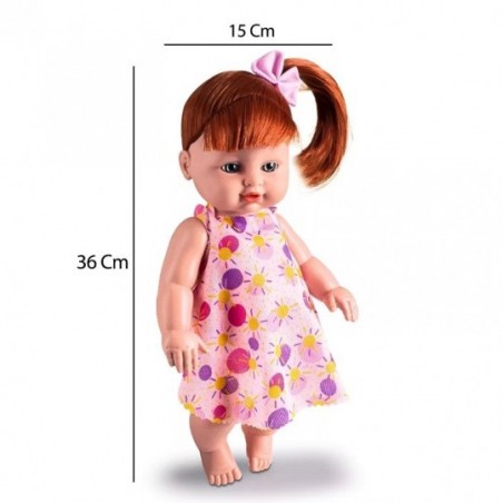 Boneca Yukinha Baby Hair Ruiva Brinquedo Infantil