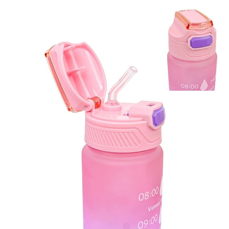 Kit Copo 1,5L  Com Alça Lateral E 2 Garrafas Coloridas - Feira Da Madrugada SP