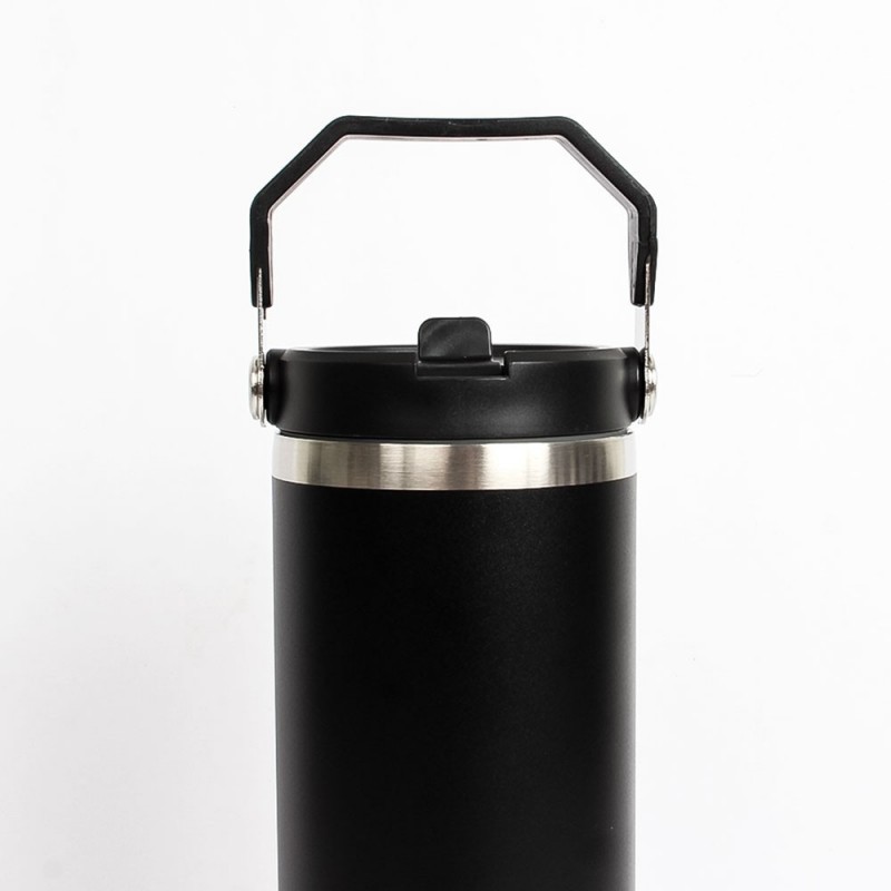 Garrafa Térmica De Inox 900ml Com Alça E Bico