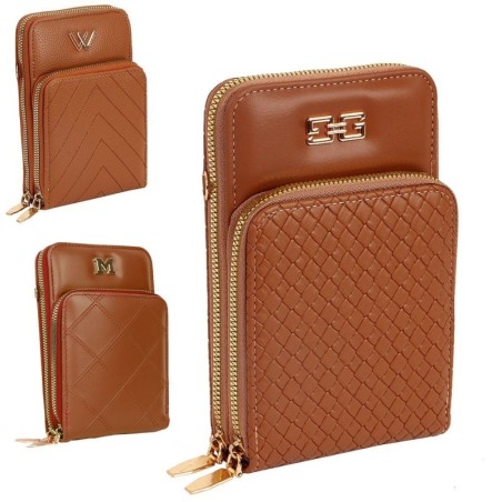 Bolsa Transversal Divisórias Porta Celular Carteira Feminina
