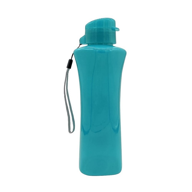 Garrafa Squeeze Colorida 550 ML De Plástico Com Cordinha