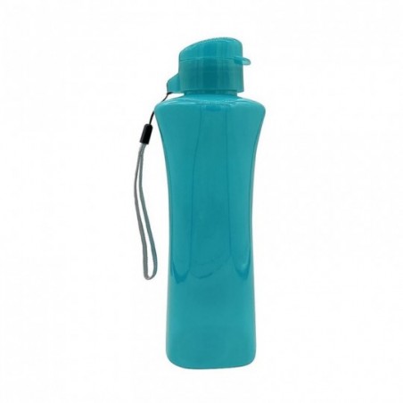 Garrafa Squeeze Colorida 550 ML De Plástico Com Cordinha
