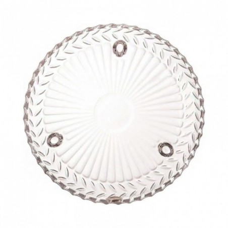 Prato Roma Petisqueira Redonda De Vidro 18cm Com 3 Pés