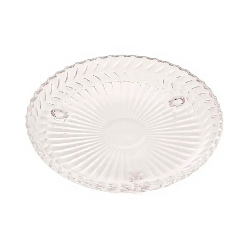 Prato Roma Petisqueira Redonda De Vidro 18cm Com 3 Pés
