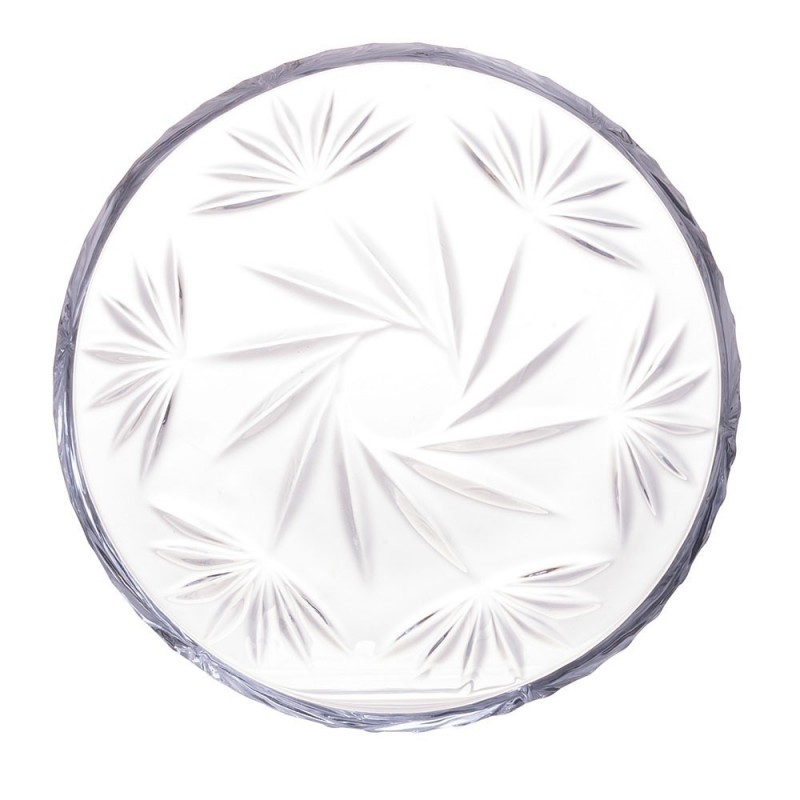 Mini Prato Transparente Prima De Cristal Texturizado 11Cm