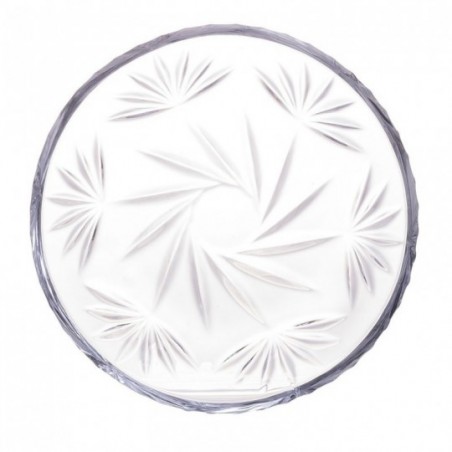 Mini Prato Transparente Prima De Cristal Texturizado 11Cm