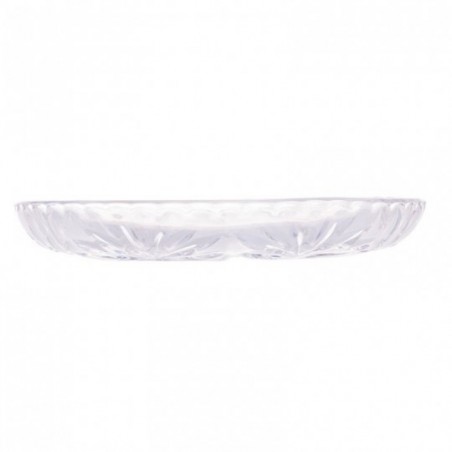 Mini Prato Transparente Prima De Cristal Texturizado 11Cm