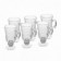 Conjunto De Taças Cappuccino 6 peças 120Ml Em Vidro