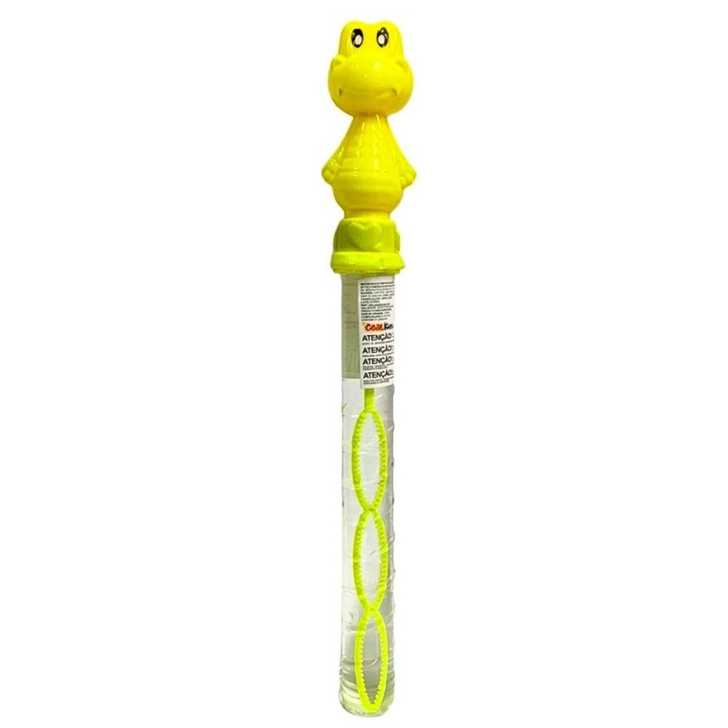 Bastão Lança Bolhas De Sabão Sapinho 25cm Brinquedo Infantil