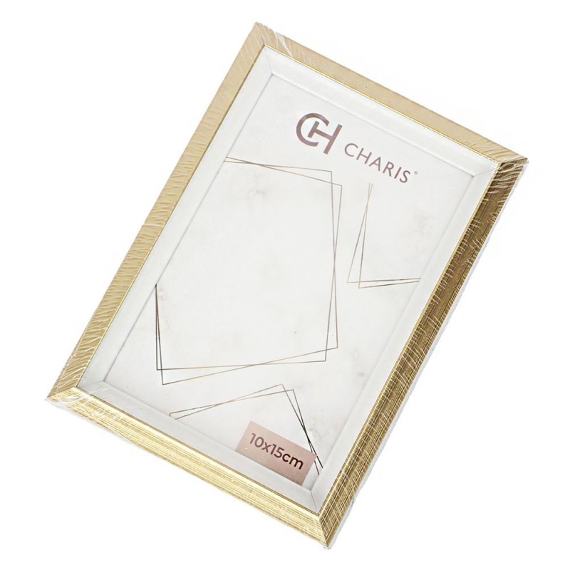 Porta Retrato Decorativo Dourado Foto 10 x 15cm