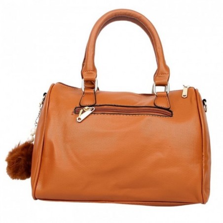 Bolsa Feminina Texturizada Com Alça Transversal E Zíper Frontal