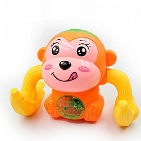Brinquedo Infantil Macaco Gira Gira Com Luz E Som