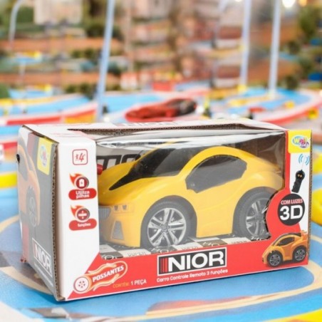 Brinquedo Carrinho De Controle Nior Remoto Com Luz 3 Funções
