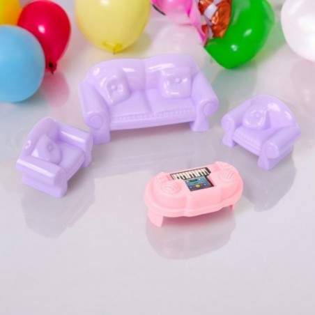 Brinquedo Kit De Móveis Querido Ursinho Com 9 Peças