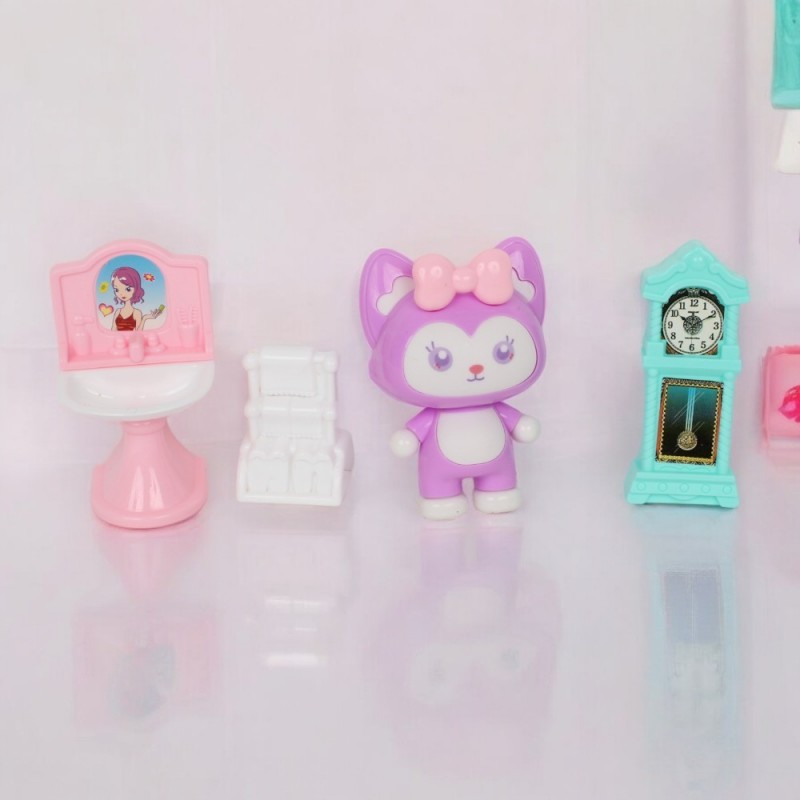 Brinquedo Kit De Móveis Querido Ursinho Com 9 Peças