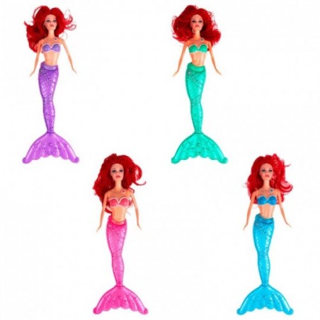 Boneca Amy Sereia 26cm Com Luz Brinquedo Infantil