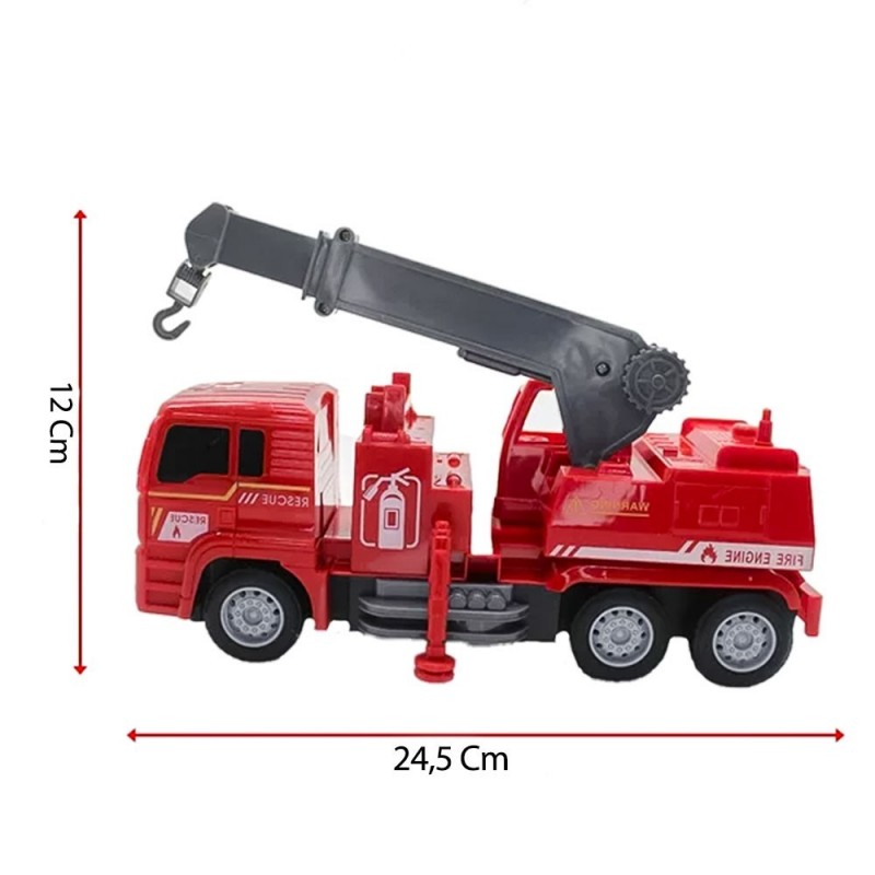 Caminhão De Bombeiro Com Controle Remoto 7 Funções Brinquedo