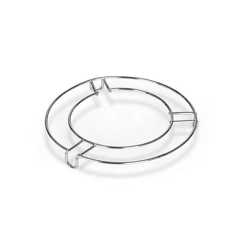 Suporte Redondo Descanso Para Panela Cromado Em Inox 18cm
