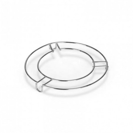 Suporte Redondo Descanso Para Panela Cromado Em Inox 18cm