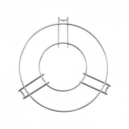 Suporte Redondo Descanso Para Panela Cromado Em Inox 18cm
