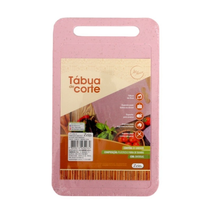 Tábua Para Corte 22cm x 13cm De Fibra De Bambu