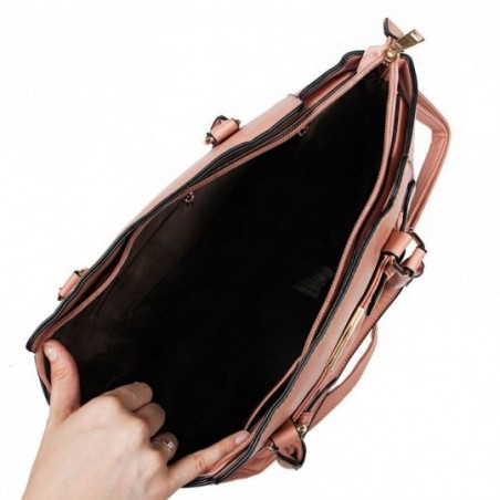 Bolsa Feminina Média Detalhada 2 Repartições Alça De Mão - Feira Da Madrugada SP