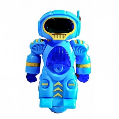 Brinquedo Robô Espacial A Pilha Bate E Volta Com Luz E Som
