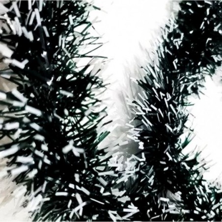 Enfeite Festão Nevado Verde Escuro Árvore Natal 2 Metros Atacado