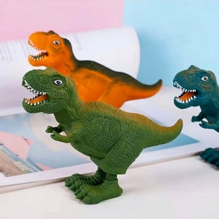 Dinossauro Rex Movido A Corda Brinquedo Infantil