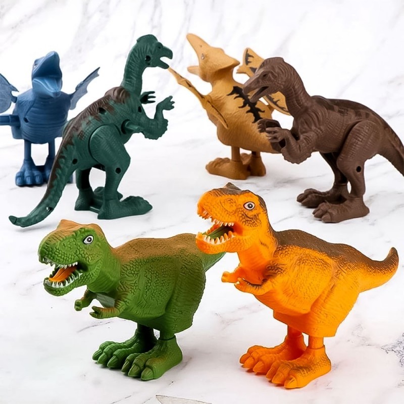 Dinossauro Rex Movido A Corda Brinquedo Infantil
