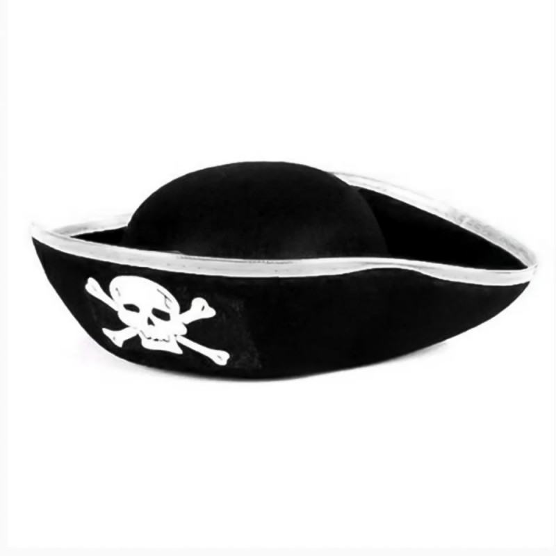 Chapéu De Pirata Bordas Metalizadas Halloween