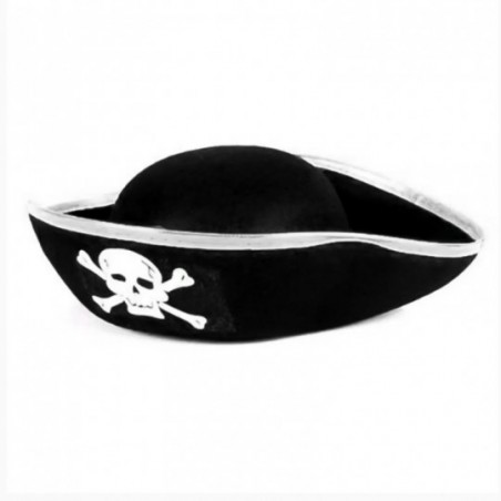 Chapéu De Pirata Bordas Metalizadas Halloween