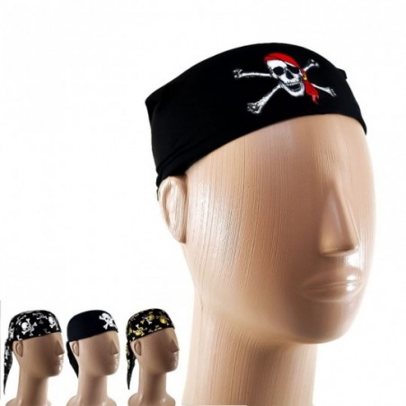 Touca Bandana Pirata Estampada De Halloween