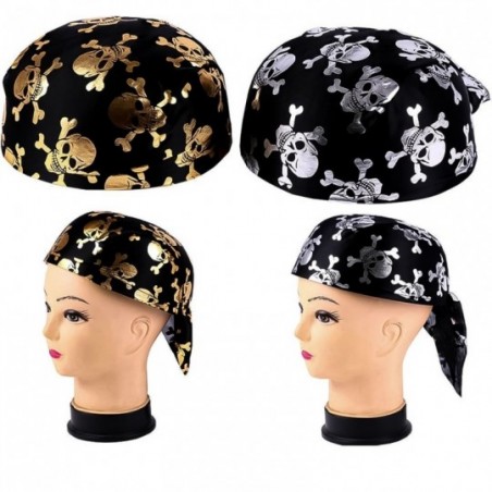 Touca Bandana Pirata Estampada De Halloween