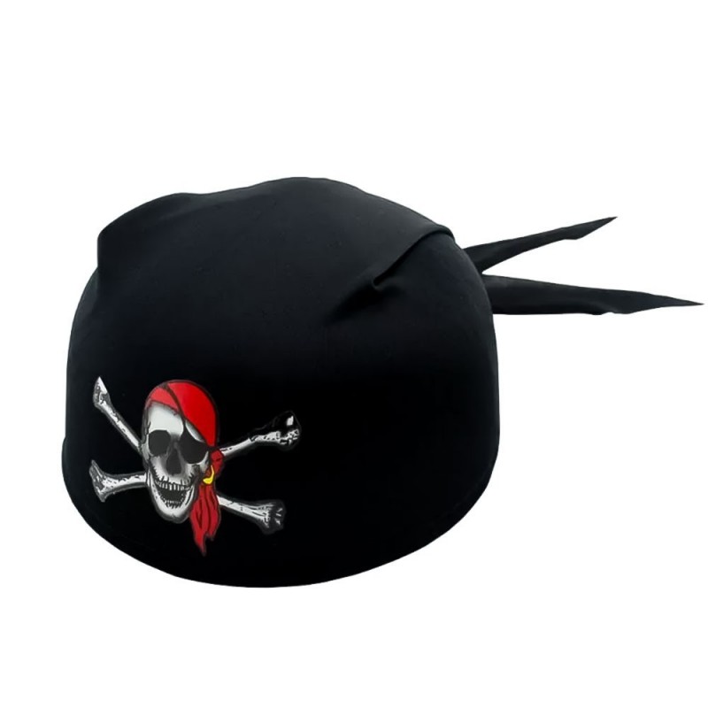 Touca Bandana Pirata Estampada De Halloween