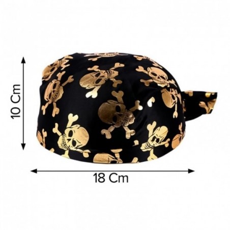 Touca Bandana Pirata Estampada De Halloween