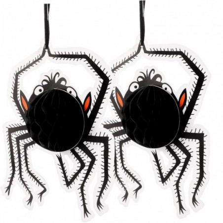 Enfeite De Aranha Sanfonado 23cm De Halloween