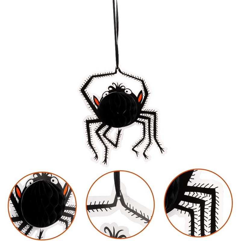 Enfeite De Aranha Sanfonado 23cm De Halloween