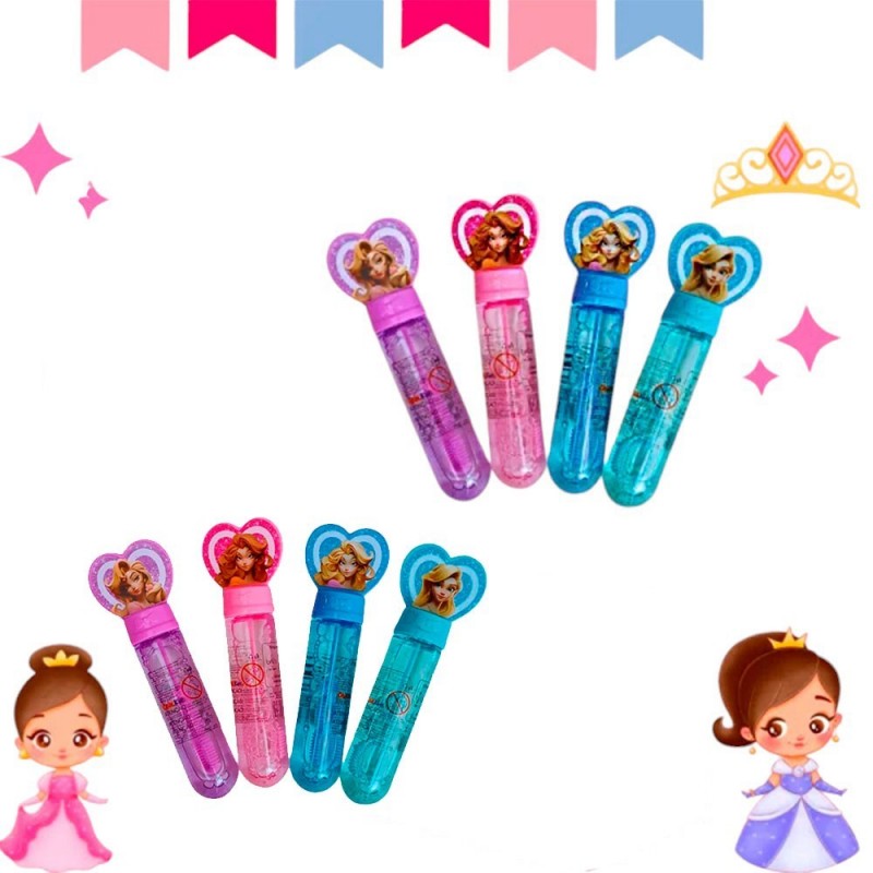Bolha De Sabão Bastão Princesas 13,5cm Brinquedo Infantil