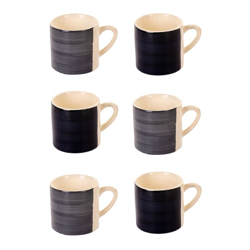 Conjunto Xícaras Café 6 Peças Cerâmica Sintra 90ml