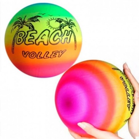 Bola De Vinil 22cm Beach Leve Colorida Infantil