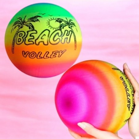 Bola De Vinil 22cm Beach Leve Colorida Infantil
